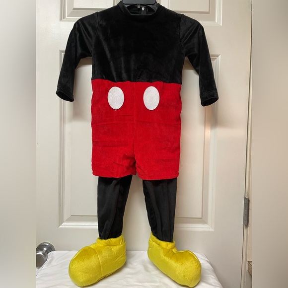 Disney Store Deluxe Mickey Mouse Plush Halloween Costume Kids size 18-24 months - Picture 1 of 8